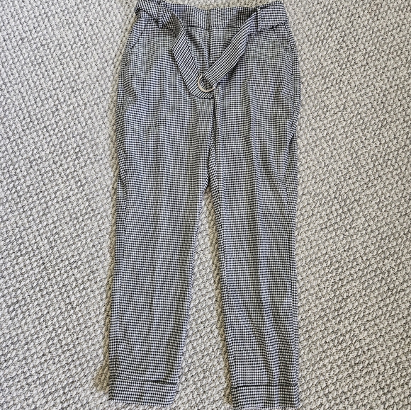 I-N-C International Concepts Glitz Runway Mid Rise Tapered Leg Reg Houndstooth - Picture 7 of 12